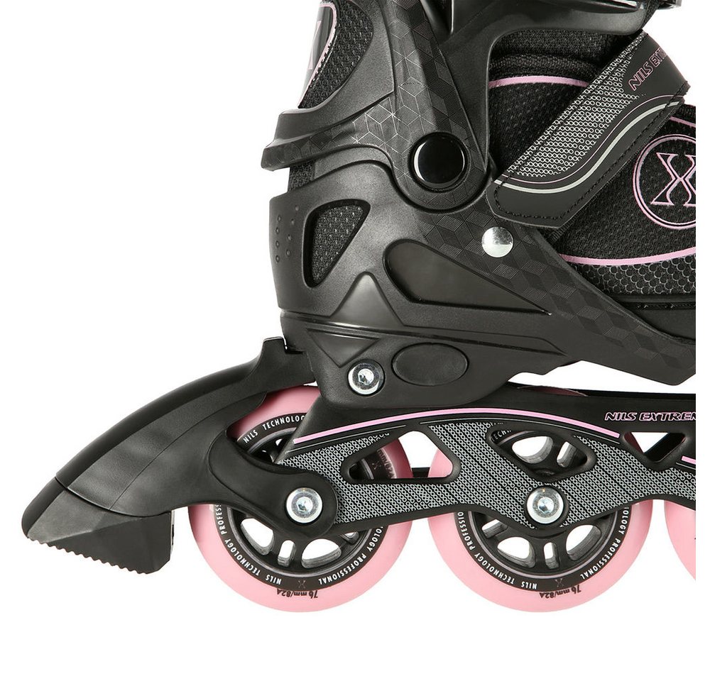 NILS EXTREME Inlineskates Kinderinliner Rollschuhe Speedskates, (Spar-Set, 2-St., 35-38), verstellbar, ABEC 7, Alu-Schiene, PU-Rollen Bild 2