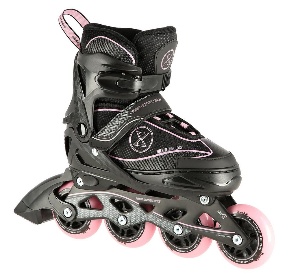 NILS EXTREME Inlineskates Kinderinliner Rollschuhe Speedskates, (Spar-Set, 2-St., 35-38), verstellbar, ABEC 7, Alu-Schiene, PU-Rollen Bild 3