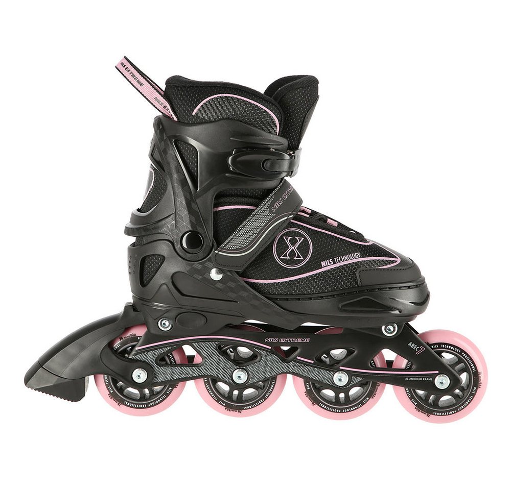 NILS EXTREME Inlineskates Kinderinliner Rollschuhe Speedskates, (Spar-Set, 2-St., 35-38), verstellbar, ABEC 7, Alu-Schiene, PU-Rollen Bild 4