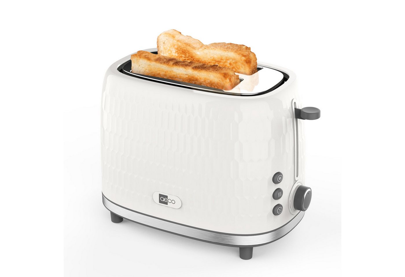 AECO Toaster toastlab ONE Toaster, Zwei extra große Toastschlitze, für 2 Scheiben, 950 W, Edelstahl Bild 5