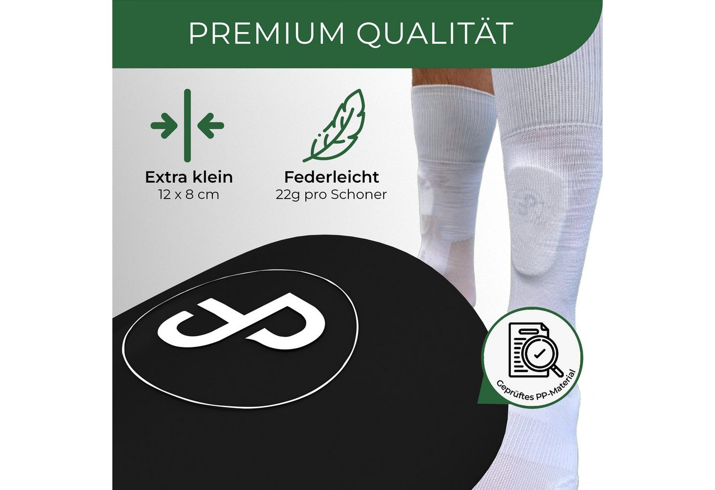 JDP Online Handel OG Fußball Schienbeinschoner Mini Schienbeinschoner Fußball, extra kleine Schienbeinschoner (1 Paar, ultraleichte Fußball Schienbeinschoner) Bild 4