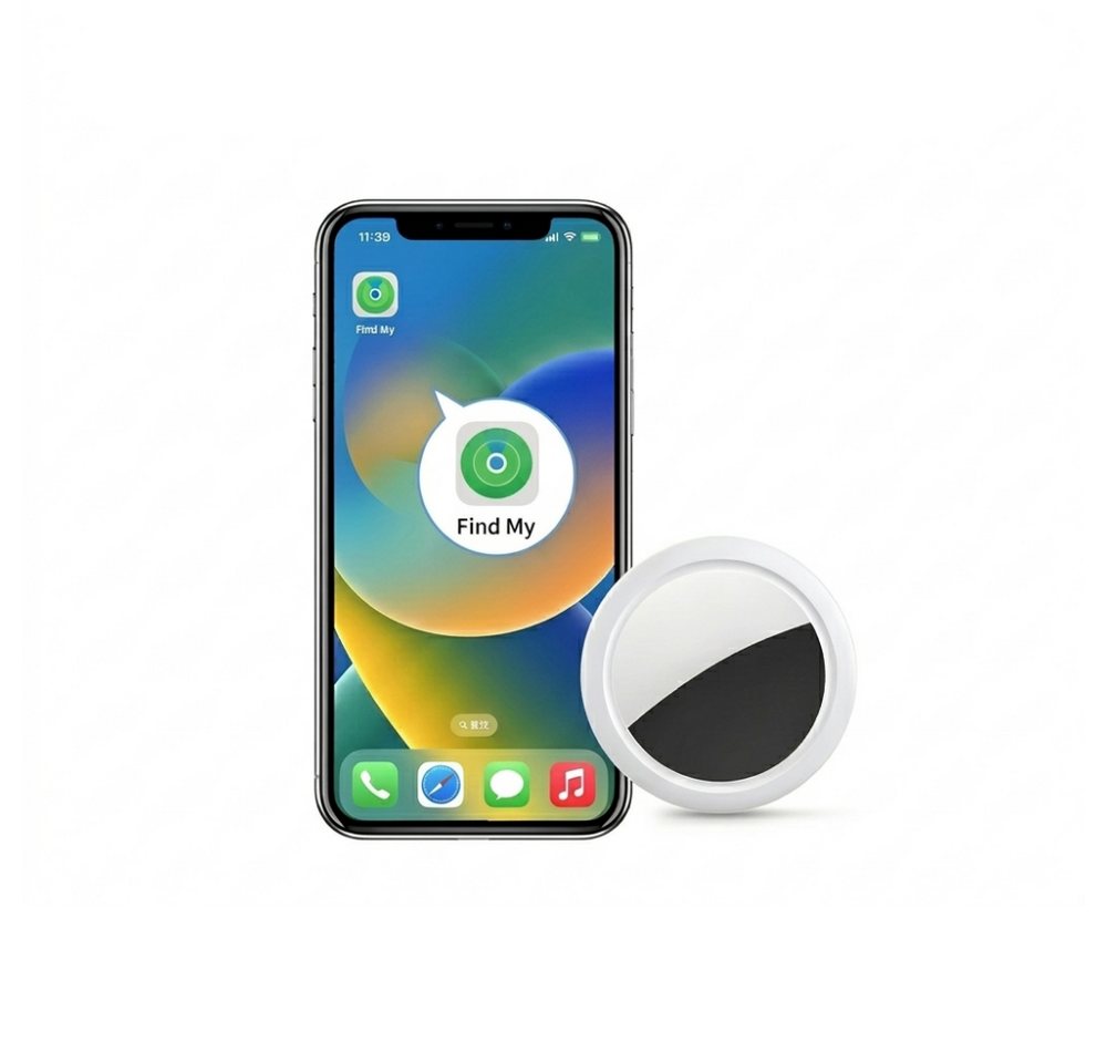Athlix Anti-Verlust-Tracker Intelligenter Tracker mit Soundortung 4er-Set GPS-Tracker (Nachrichtenerinnerung bei Verbindungsverlust und Ortungsalarm)