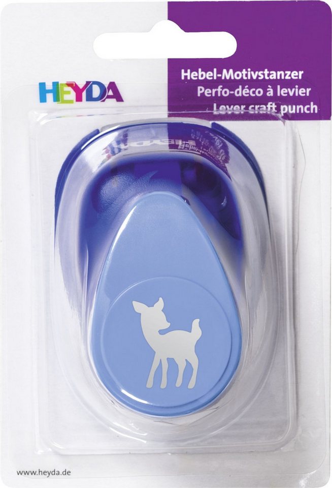 Heyda Motivstanzer Motivstanzer für Karton bis 220g/qm Bambi ca. 25x25mm Bild 2