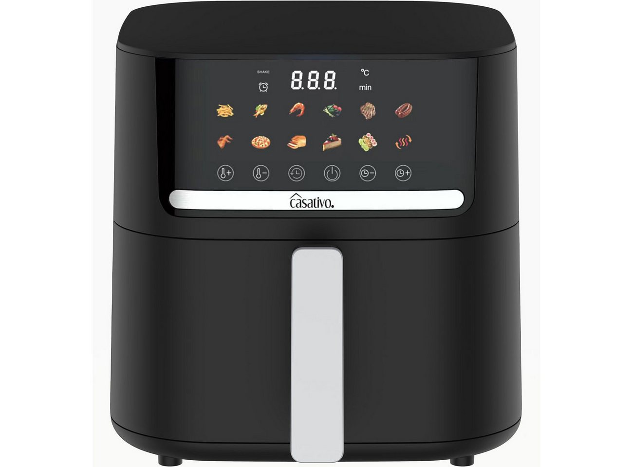 Casativo Heißluftfritteuse CH9693, 1600 W, Energiesparend, 11 Programme, 6,5L Volumen, LED-Touch-Display Bild 5