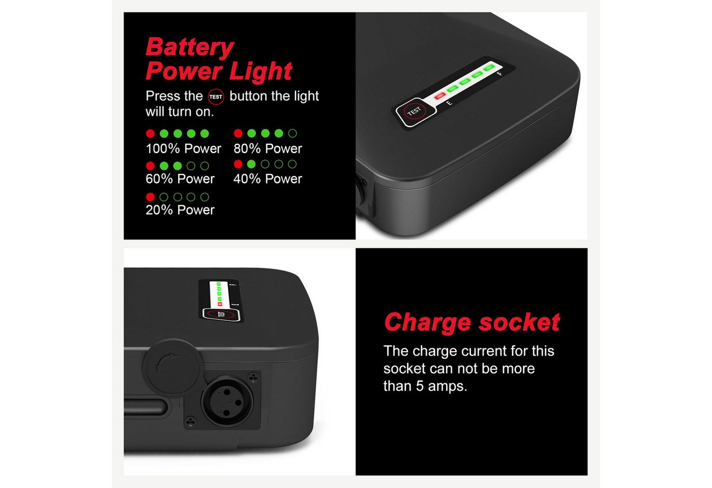YOSE POWER Ebike Akku 36V 10,4Ah YJ156 für Samsung SDI3610E & BLAUPUNKT YJ1561004 E-Bike Akku 10400 mAh Bild 4
