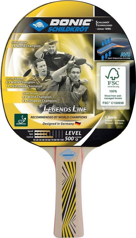 Donic-Schildkröt Tischtennisschläger TT-Schläger LEGENDS 500 FSC Bild 2