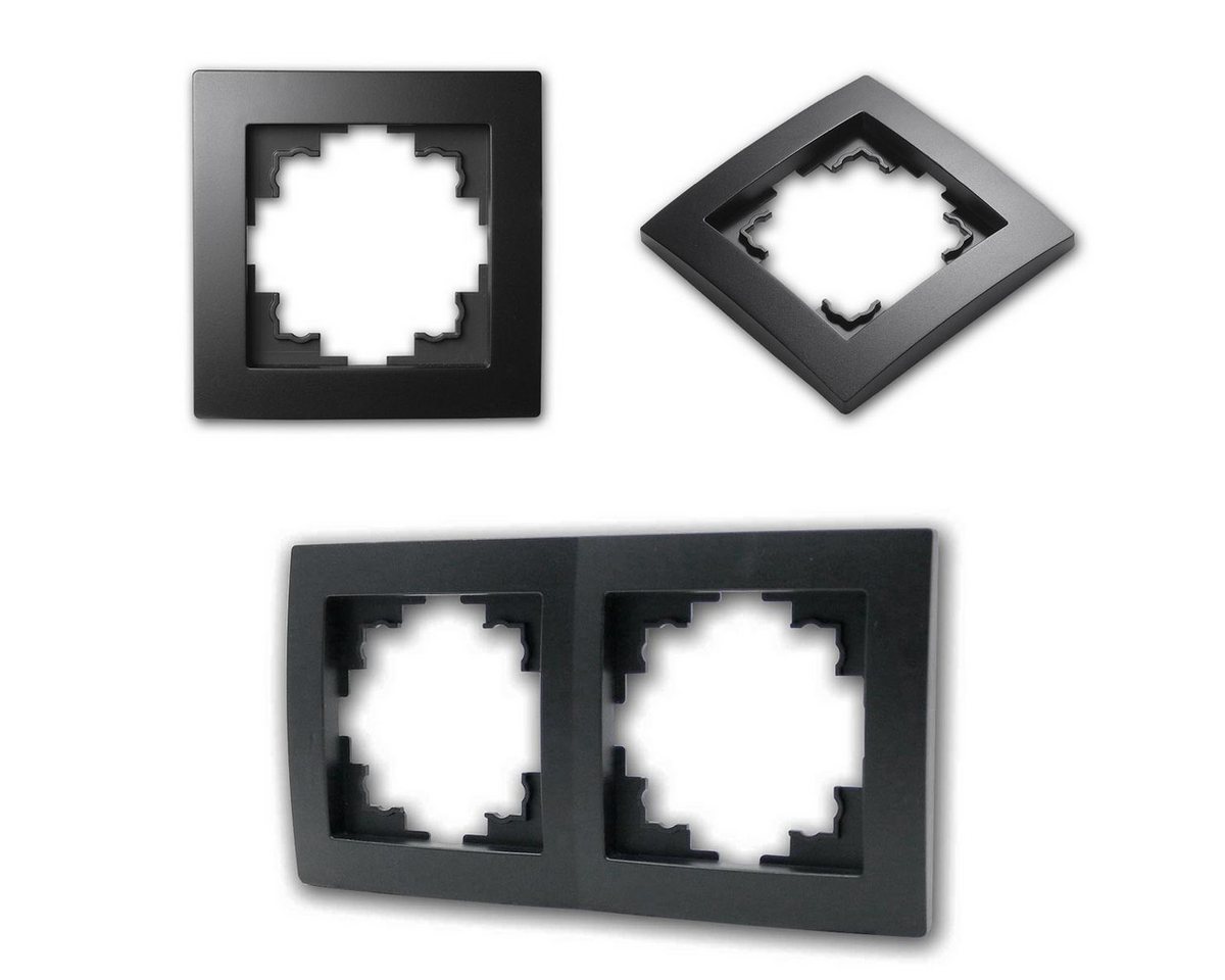 McPower FLAIR Set "Starter", 16-teilig, schwarz Unterputzschalter Bild 3