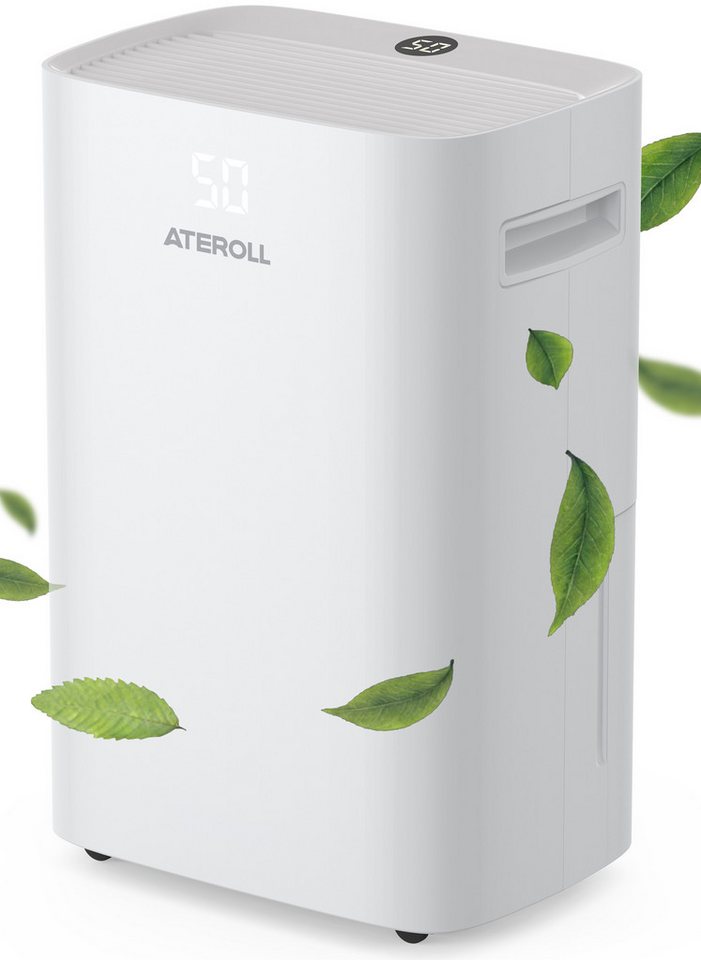 ATEROLL Luftentfeuchter Elektrisch mit Timer, 16L/24H, 25L/24H, leise 36dB Raumentfeuchter, für 215 m³ Räume, Entfeuchtung 25 l/Tag, Tank 5 l, Wäschetrocknung,Schlafmodus,Dehumidifier für Wohnung/Keller Bild 3