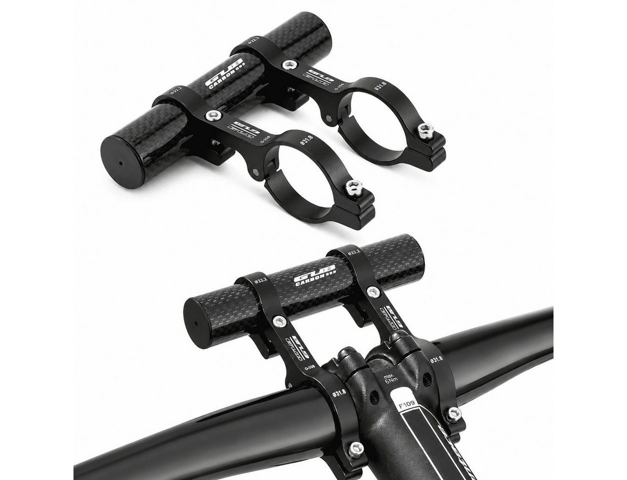 MidGard Fahrradlenker Fahrradlenker-Befestigungsadapter für Scheinweifer, Computer, Navi Bild 3