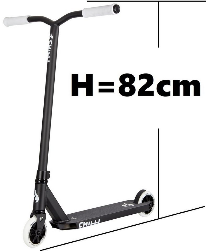 Chilli Pro Scooter Stuntscooter Chilli Pro Base Stunt-scooter H=82cm schwarz / weiß Bild 3