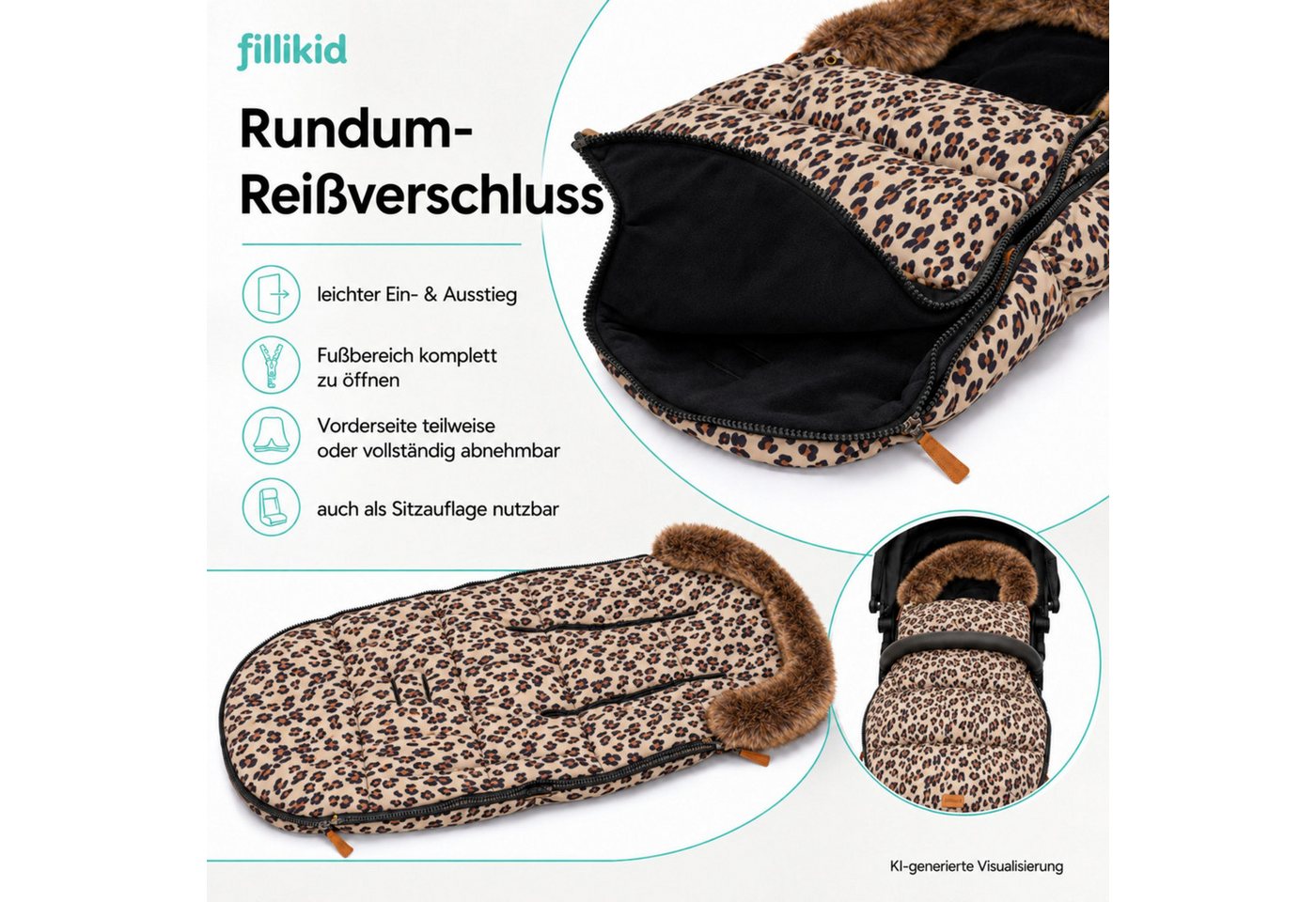 Fillikid Fußsack Winterfußsack Manaslu Reflect Exklusiv Bild 5