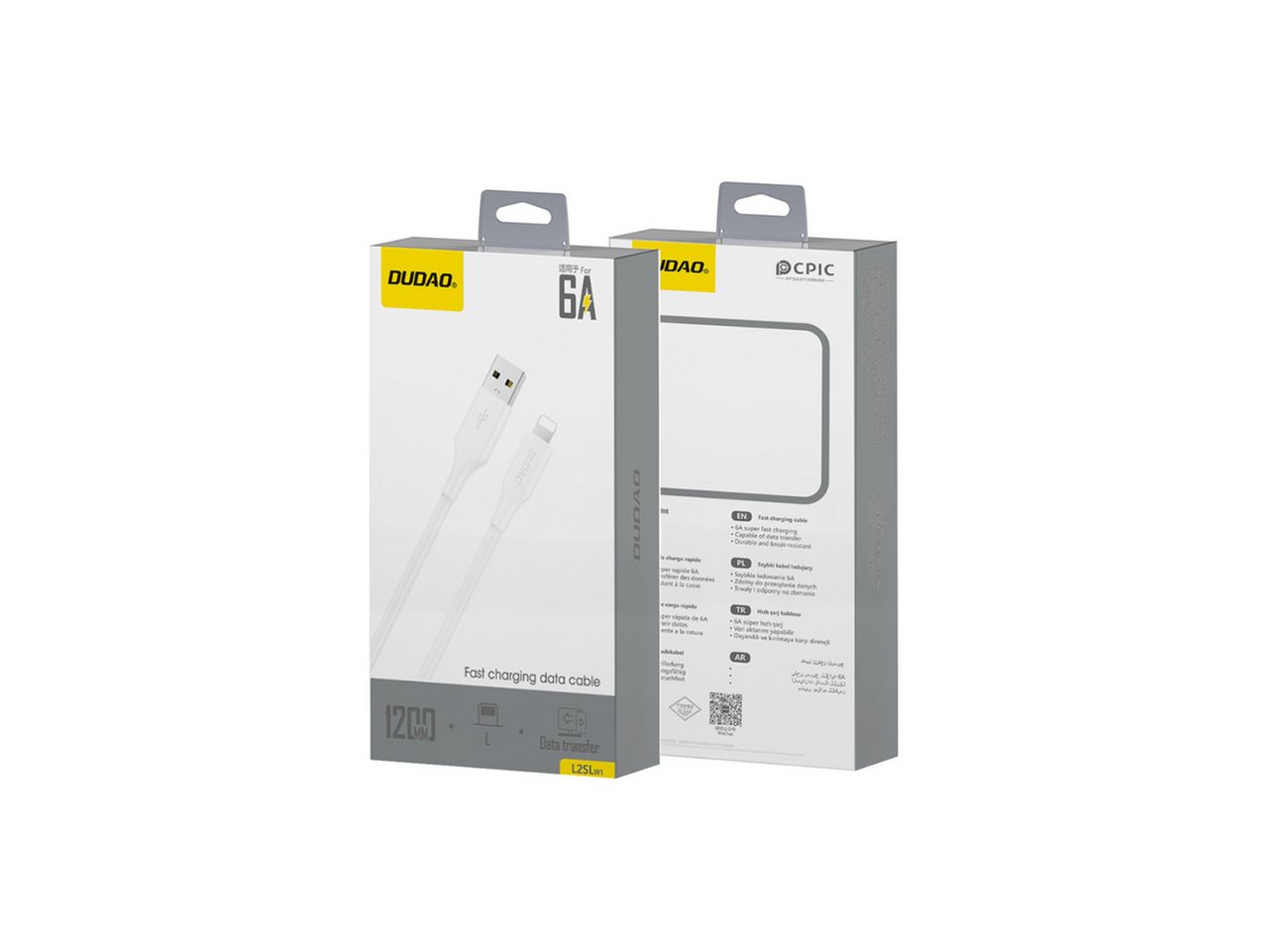 Dudao L2sL USB-Kabel, USB-A Stecker, Kompatibel mit iPhone (Kabel), USB-A auf iPhone-Kabel, 6A, 1,2 m Bild 3