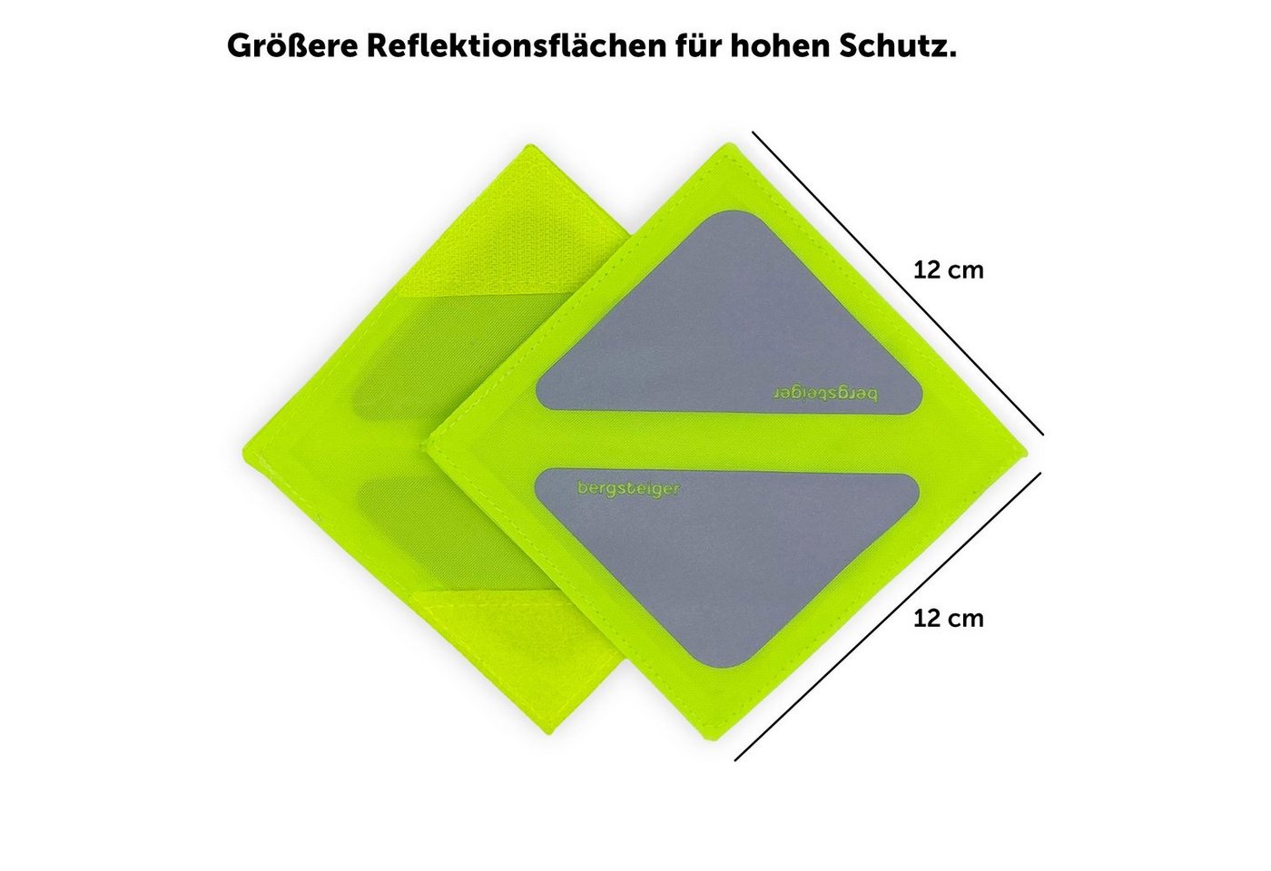 bergsteiger LED Kinderwagenlampe Kinderwagen Reflektoren Set, 4er Pack, stark reflektierend Bild 2