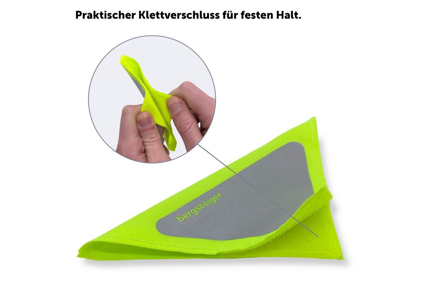 bergsteiger LED Kinderwagenlampe Kinderwagen Reflektoren Set, 4er Pack, stark reflektierend Bild 4