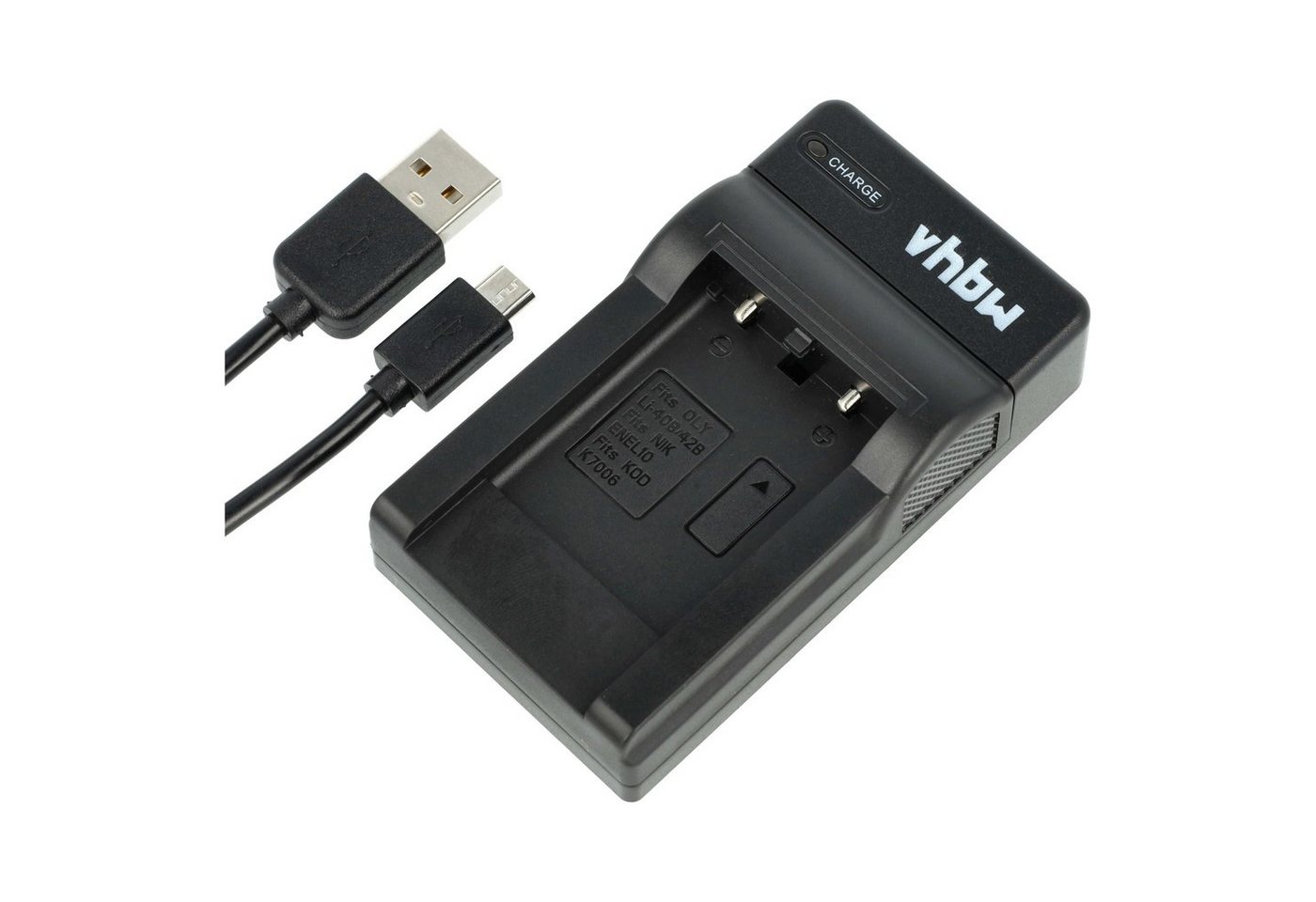 vhbw passend für BenQ DC W1220, T1460, E1480, T1260, E1460, E1465 Kamera-Ladegerät Bild 2