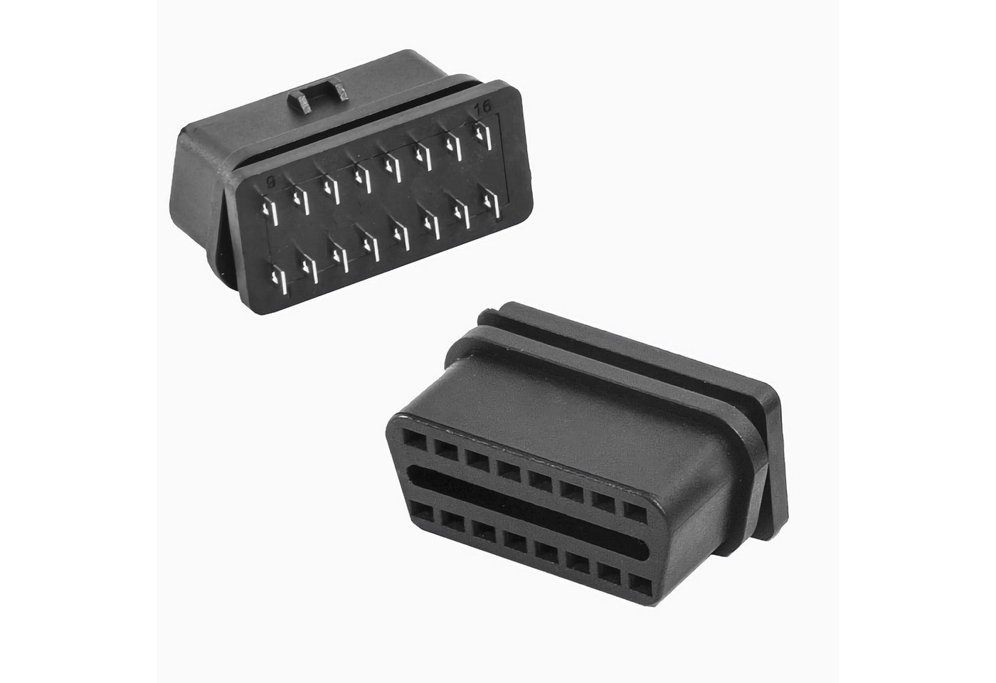 Bolwins H85 OBD2 Diagnose Buchse 16Pin Ersatz Reparatur Konfektionierung Auto Auto-Adapter OBD-II 16-Pin Buchse (J1962 / EOBD) zu OBD-II 16-Pin Buchse (zur Selbstkonfektionierung), 0 cm, Bausatz zur Herstellung eigener Diagnosekabel Bild 3