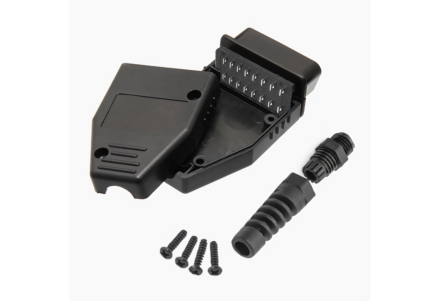 Bolwins H85 OBD2 Diagnose Buchse 16Pin Ersatz Reparatur Konfektionierung Auto Auto-Adapter OBD-II 16-Pin Buchse (J1962 / EOBD) zu OBD-II 16-Pin Buchse (zur Selbstkonfektionierung), 0 cm, Bausatz zur Herstellung eigener Diagnosekabel Bild 5