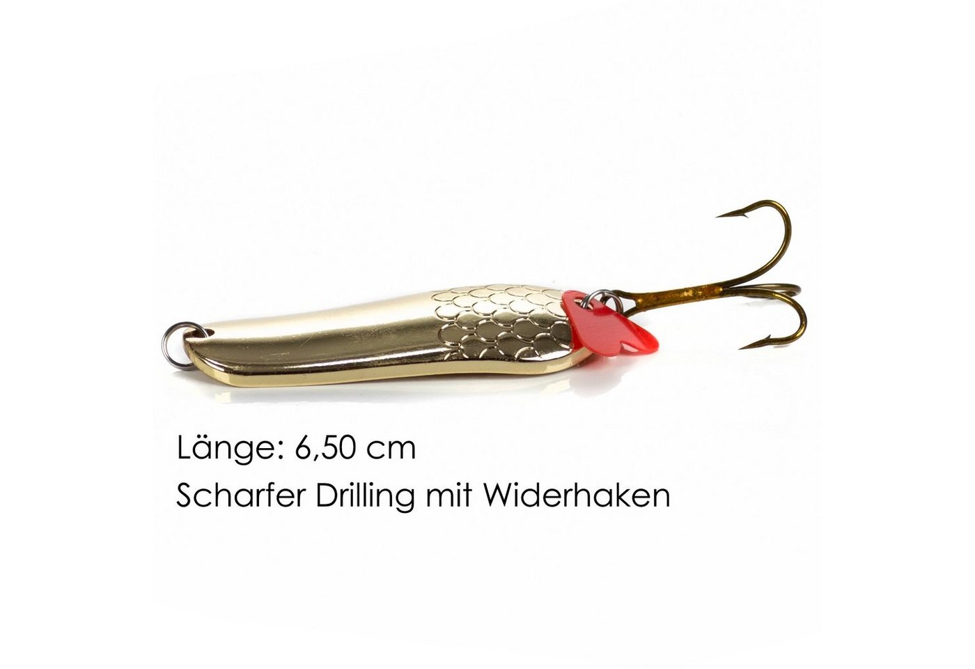 Zite Kunstköder Blinker-Set zum Raubfischangeln 16-34g Löffelblinker Gold 3 Stück Bild 3