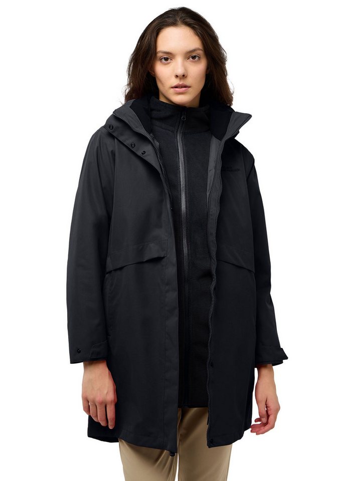Jack Wolfskin 3-in-1-Funktionsparka BAYLIGHT mit Eingrifftaschen und Innentasche, wasserdicht, winddicht