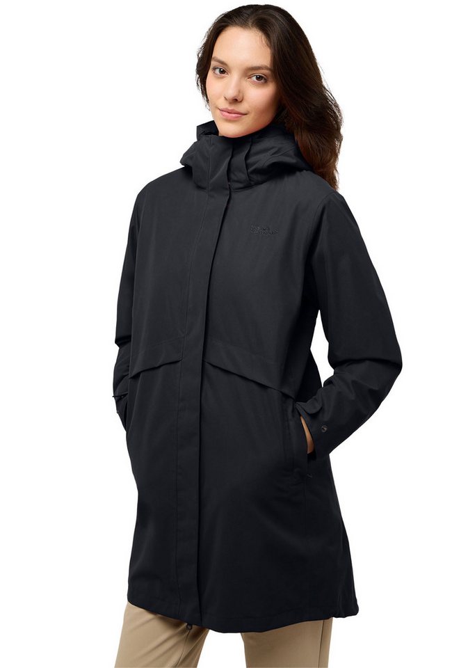 Jack Wolfskin 3-in-1-Funktionsparka BAYLIGHT mit Eingrifftaschen und Innentasche, wasserdicht, winddicht Bild 2