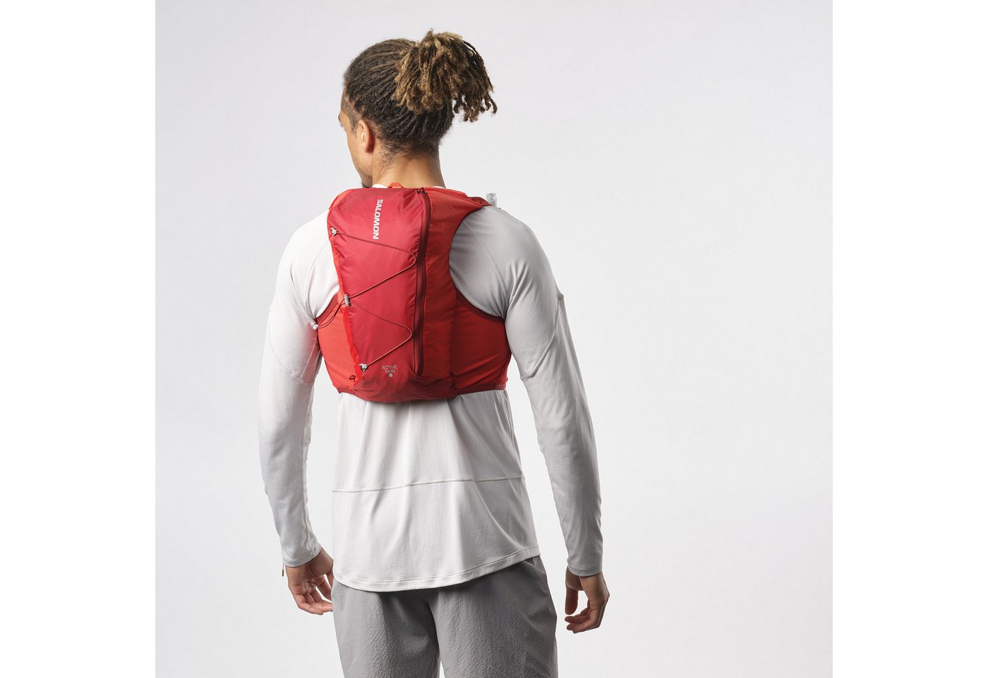 Salomon Trinkrucksack ACTIVE SKIN 8, für das Laufen, mit sportlichem Stil, Obermaterial aus Polyamid