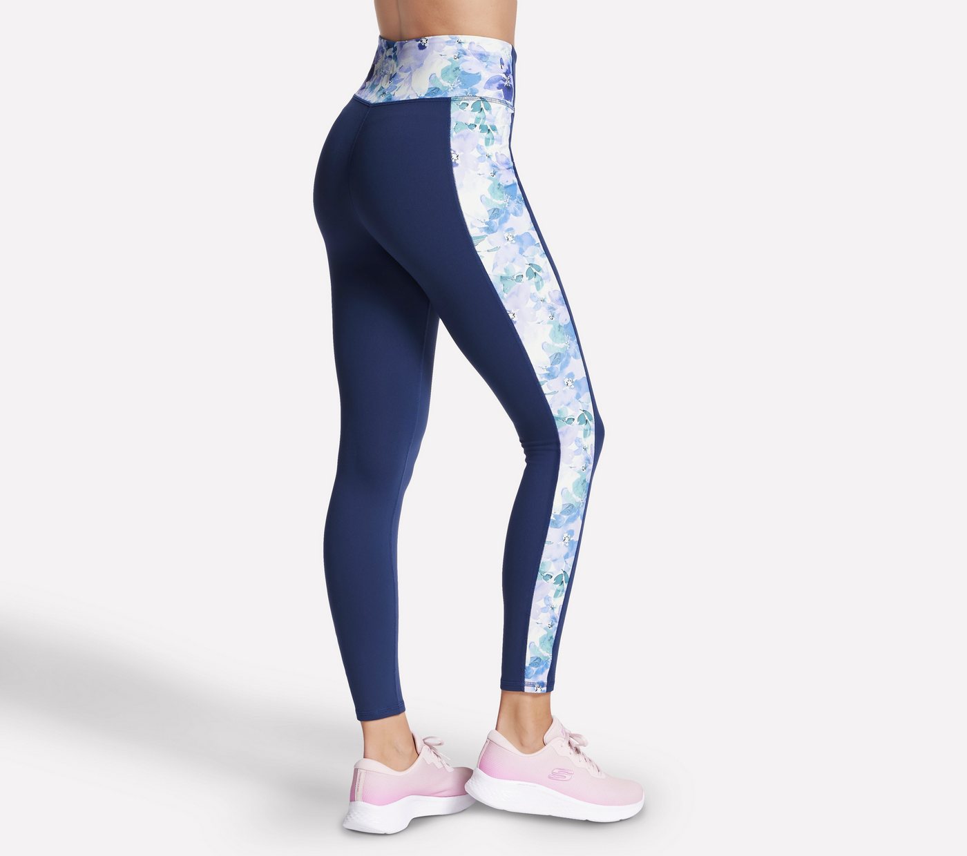 Skechers Funktionstights BLUE SEASCAPE FLORAL aus Nylon und Elasthan, elastisches Material, auch in großen Größen Bild 3