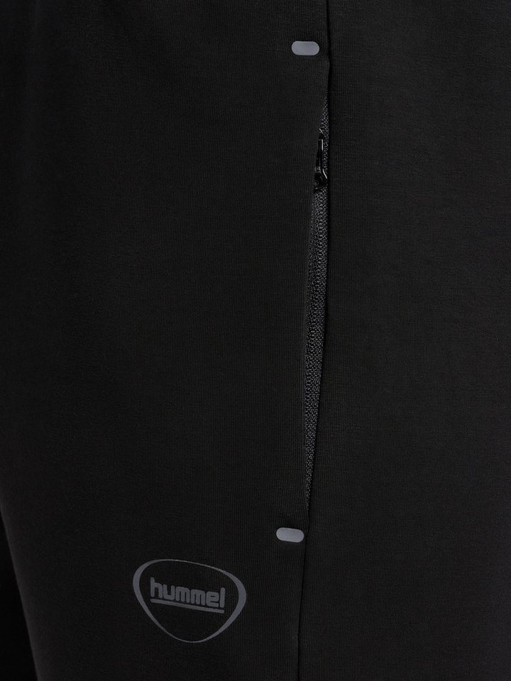 hummel Jogginghose HMLTECH FLEECE REGULAR PANTS mit Nähten an den Knien, aus Baumwoll-Sweatstoff, normale Passform