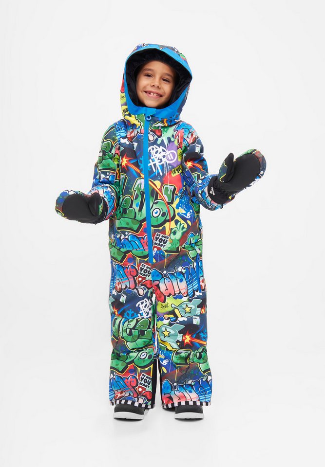 WeeDo Schneeoverall COSMO SPRAYPRINT Mitwachsender Schneeanzug Bild 4