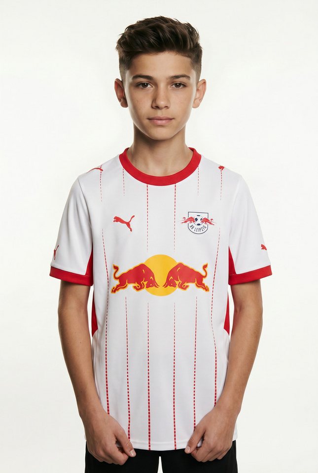 PUMA Fußballtrikot RBL HOME JERSEY REPLICA JR für Jugendliche, mit Print-Applikationen, atmungsaktiv, Kurzarm Bild 3