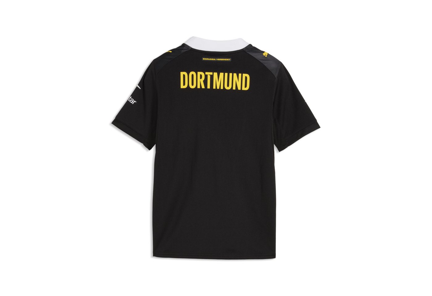 PUMA Fußballtrikot BVB AWAY JERSEY REPLICA JR für Jugendliche, mit DryCELL-Technologie, atmungsaktiv Bild 2