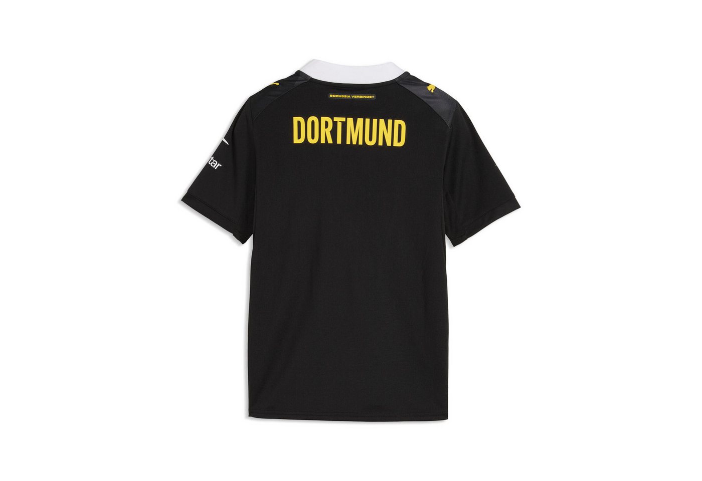 PUMA Fußballtrikot BVB AWAY JERSEY REPLICA JR für Jugendliche, mit DryCELL-Technologie, atmungsaktiv Bild 3