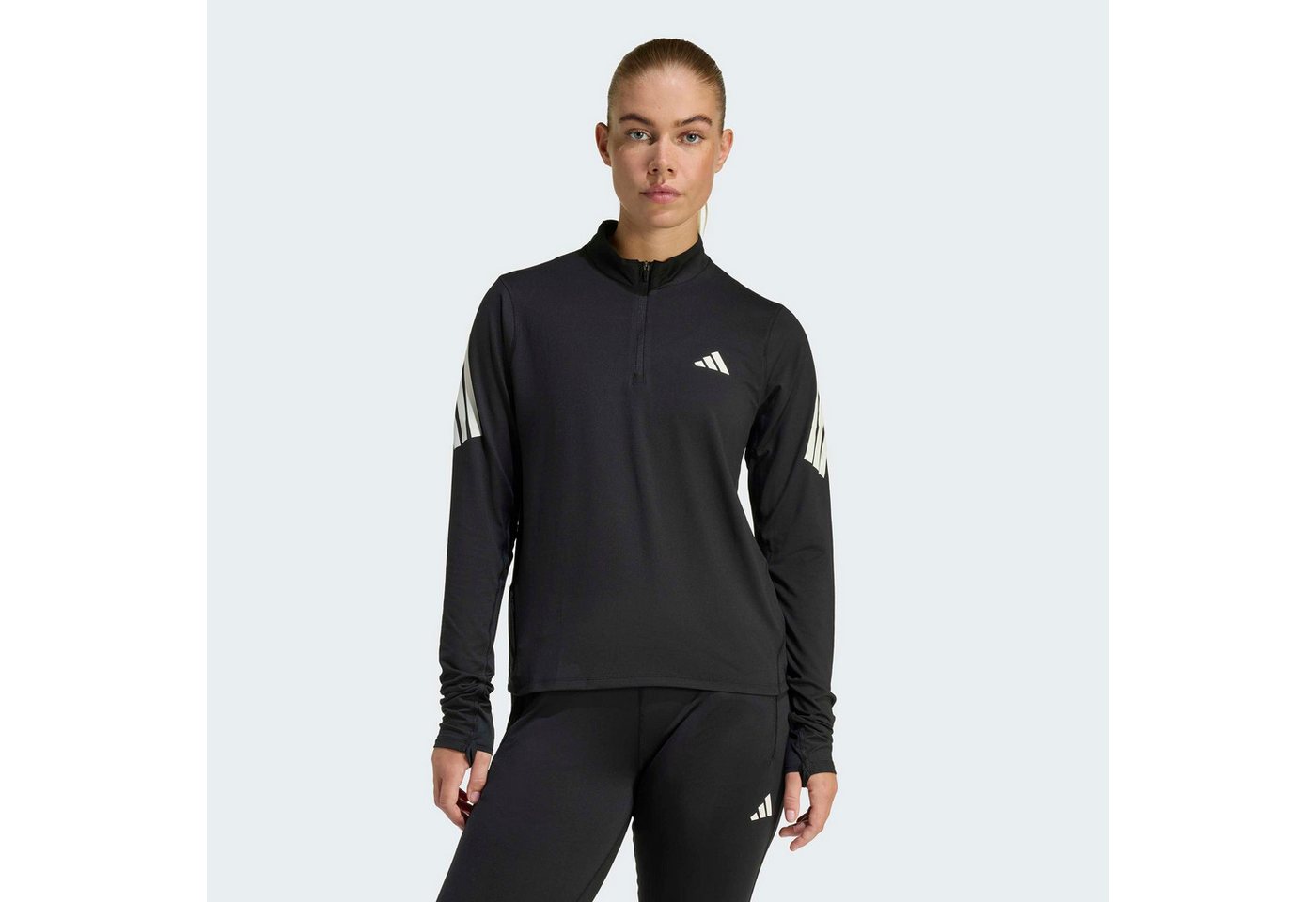 adidas Performance Laufshirt ADI365 ICONIC RUNNING, REISSVERSCHLUSS BIS ZUR BRUST