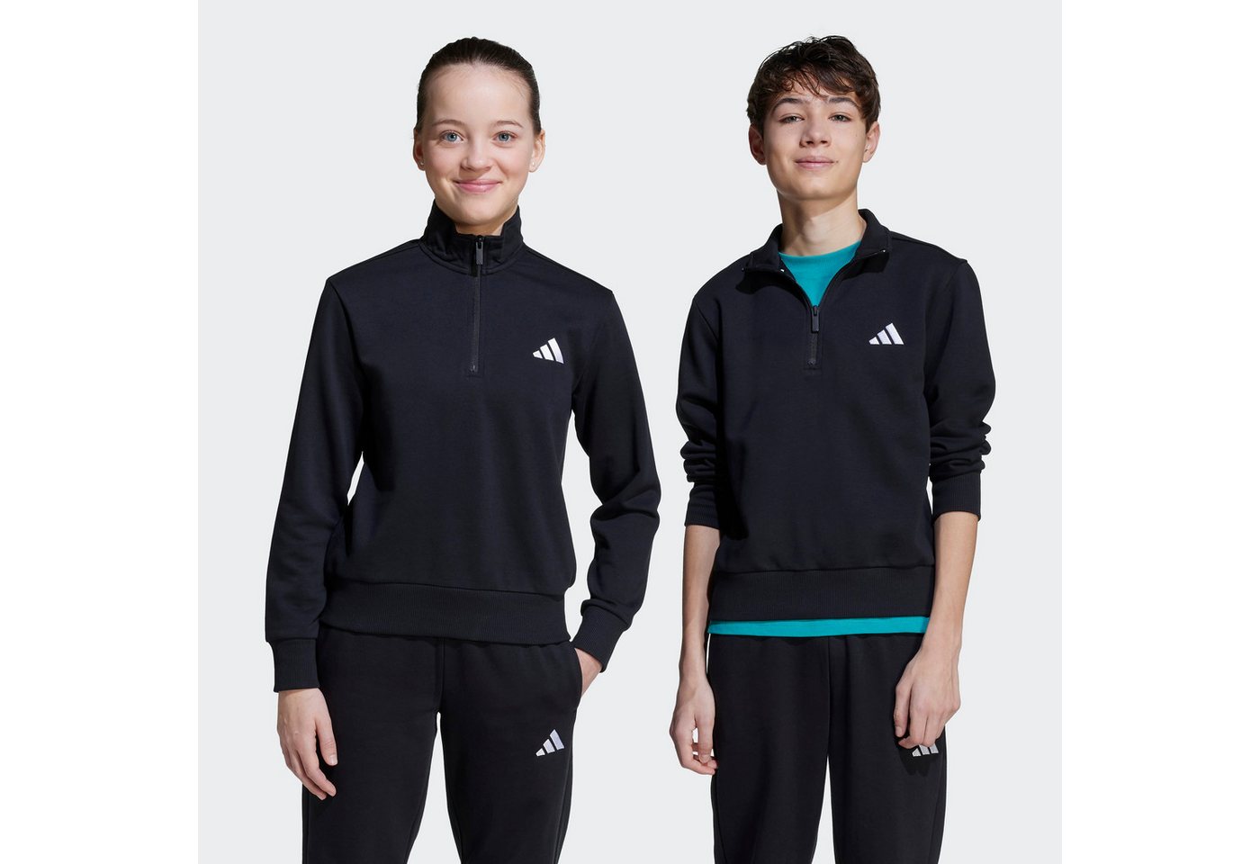 adidas Sportswear Trainingsshirt ESSENTIALS HALF-ZIP KINDER für Kinder und Teens, mit halbhohem Reißverschluss Bild 3