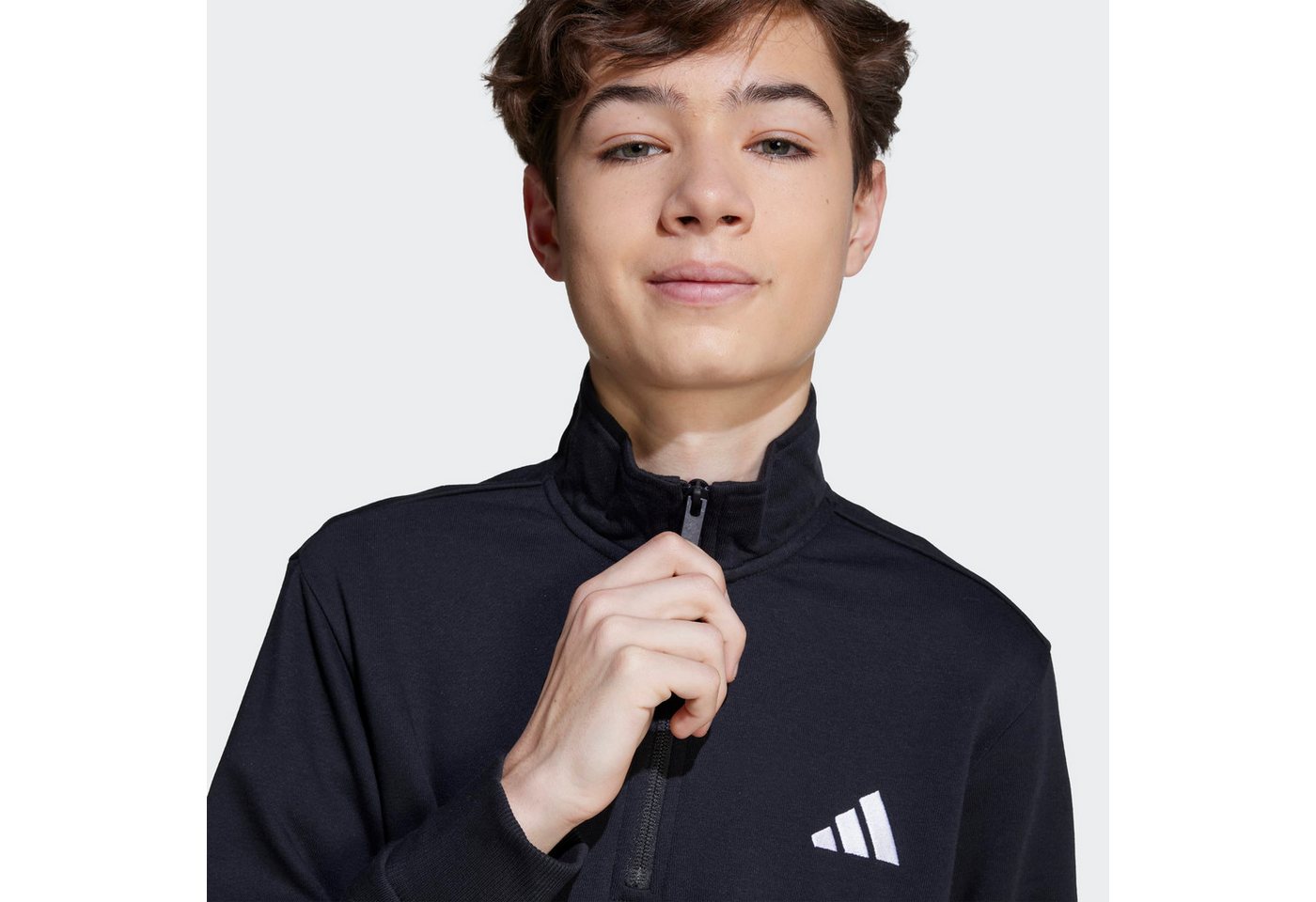 adidas Sportswear Trainingsshirt ESSENTIALS HALF-ZIP KINDER für Kinder und Teens, mit halbhohem Reißverschluss Bild 4
