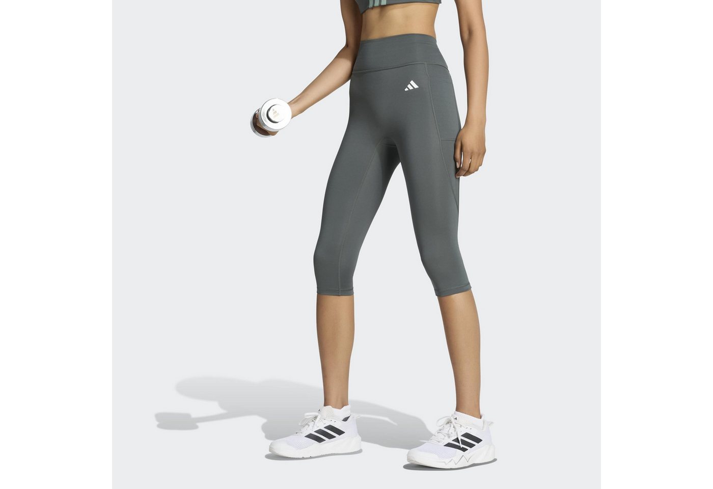 adidas Performance Trainingstights OPTIME ESSENTIALS CAPRI-LEGGINGS für Fitness und Yoga, mit climacool®, 3/4-Länge Bild 3