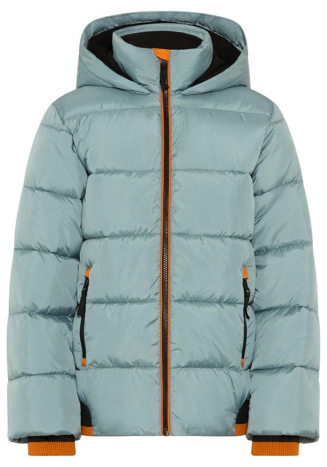 Bruno Banani Outdoorjacke BRUNO BANANI Steppjacke mit modischen Rib-Bündchen Warme Jacke mit Kapuze, Fleecefutter, windabweisend, wasserabweisend Bild 2