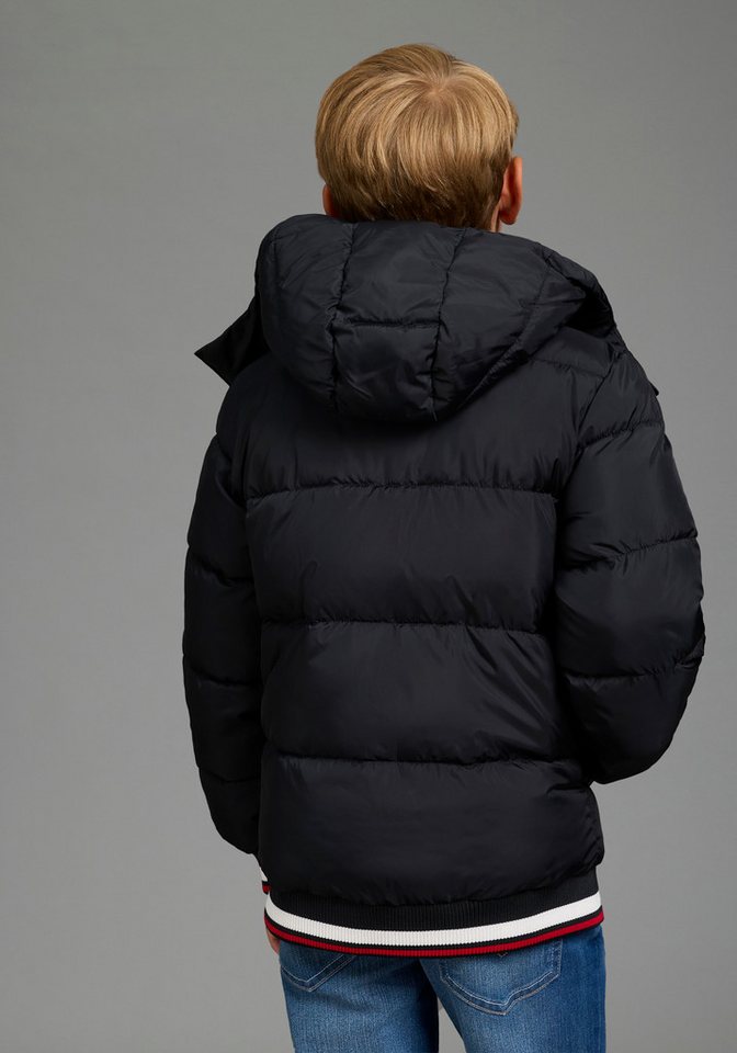 H.I.S Outdoorjacke H.I.S Winterjacke mit Ringelbündchen Warme Jacke mit Ringelbündchen und Fleecefutter, abnehmbarer Kapuze Bild 2