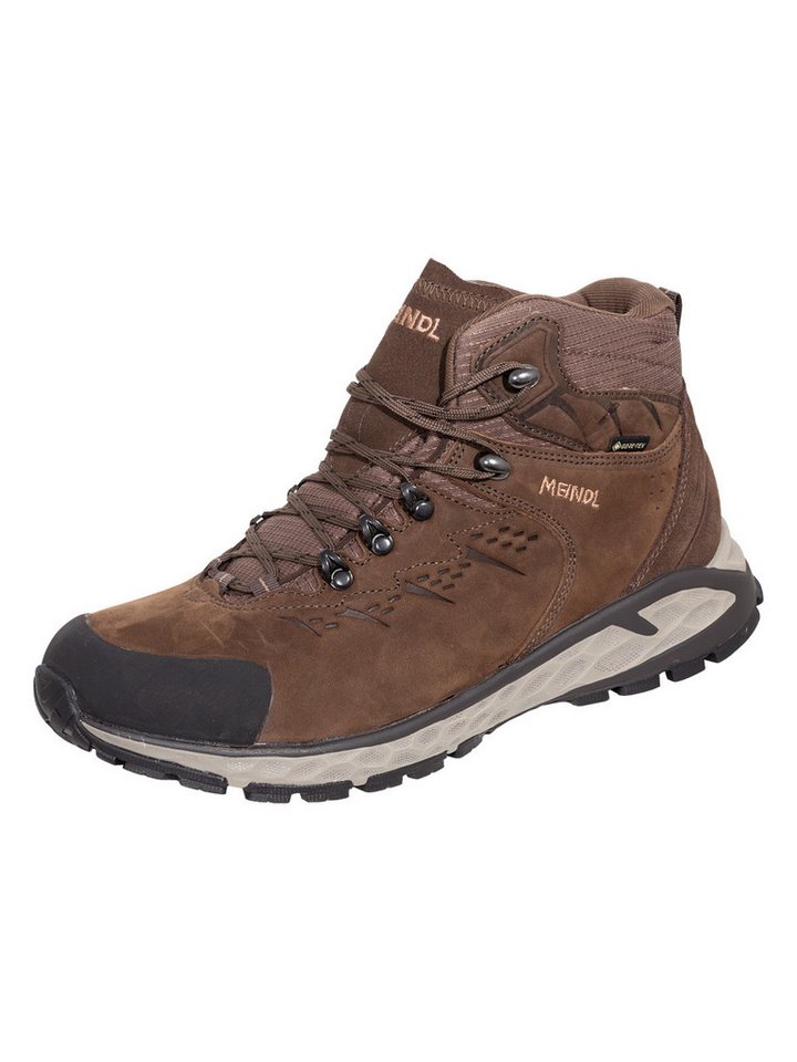 Meindl Meindl Menorca Walker Mid dunkelbraun Wanderschuh Weicher Lederabschluss für höchsten Komfort beim Gehen