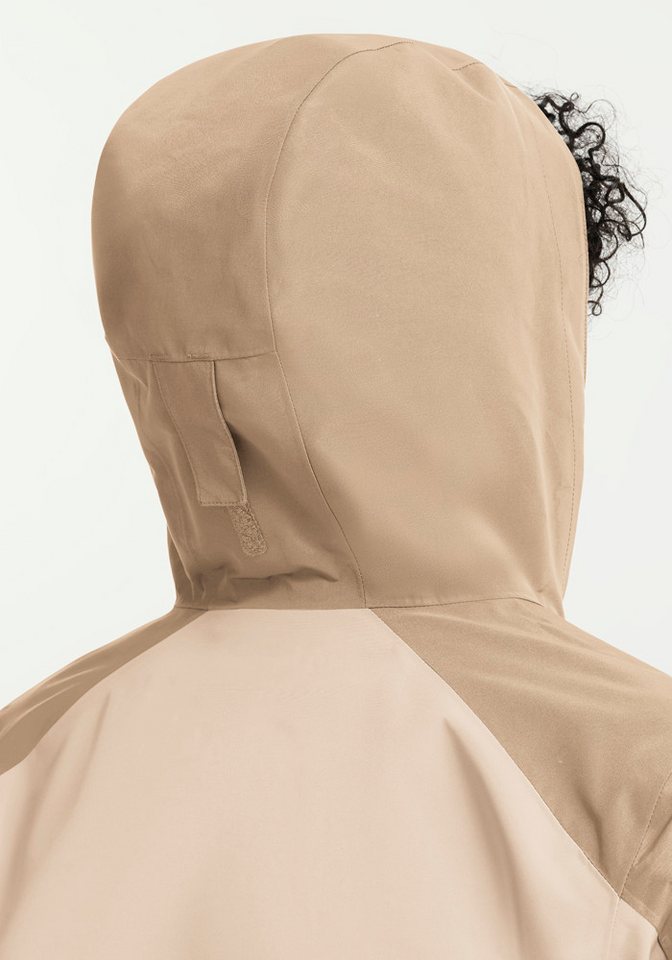 Jack Wolfskin Outdoorjacke WILDBOUND 2L JKT W mit Kapuze, atmungsaktiv, wasserdicht, windabweisend Bild 4