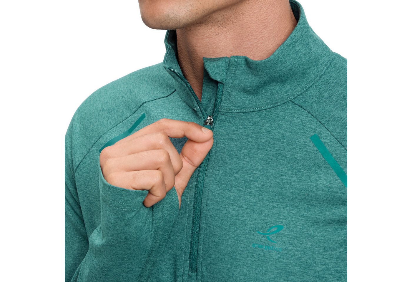 Energetics Rollkragenshirt HE.-LANGARMSHIRT CUSCO IV M mit Half Zip, Langarm-Ausführung Bild 3