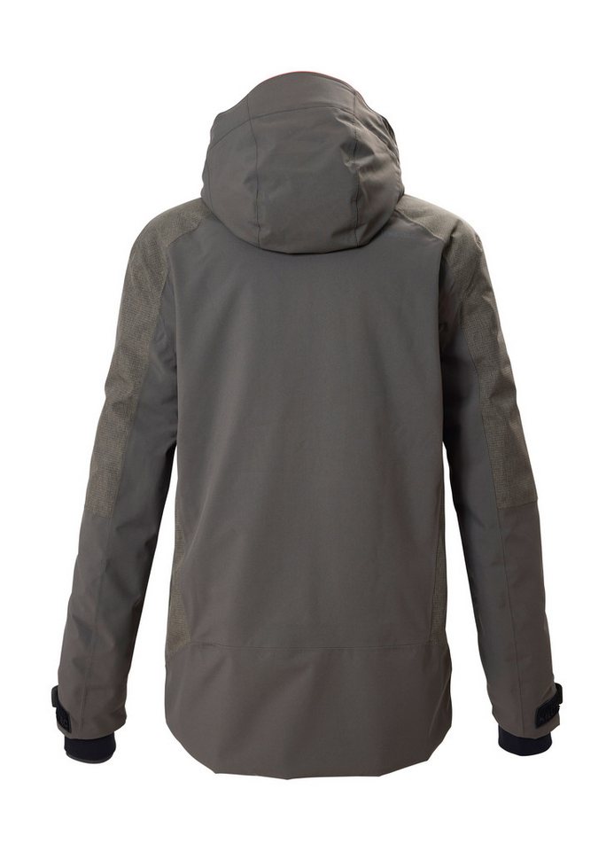 Killtec Skijacke KSW 64 MN SKI JCKT Wasserdichte, atmungsaktive Skijacke mit verstellbarer Kapuze