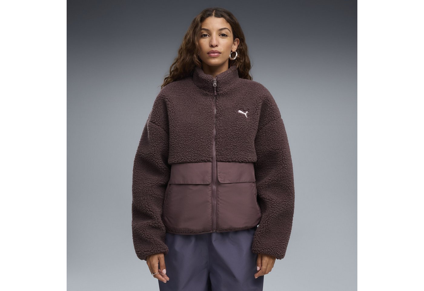 PUMA Funktionsweste RE:FIBRE Fleece Relaxed Jacke Damen Bild 3