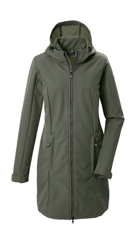 Killtec Softshellparka KOW 10 WMN SFTSHLL PRK Wasserabweisender, atmungsaktiver Softshellparka mit Fleece