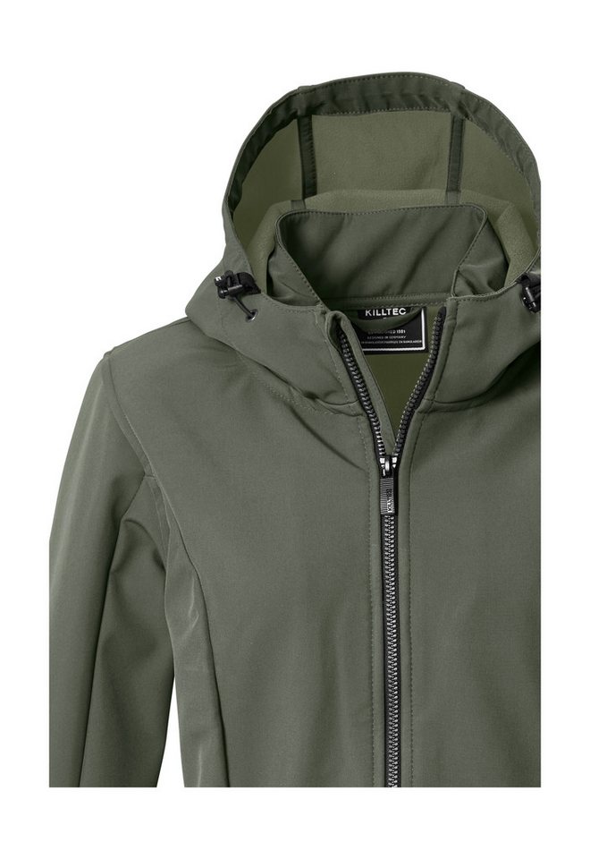 Killtec Softshellparka KOW 10 WMN SFTSHLL PRK Wasserabweisender, atmungsaktiver Softshellparka mit Fleece Bild 3