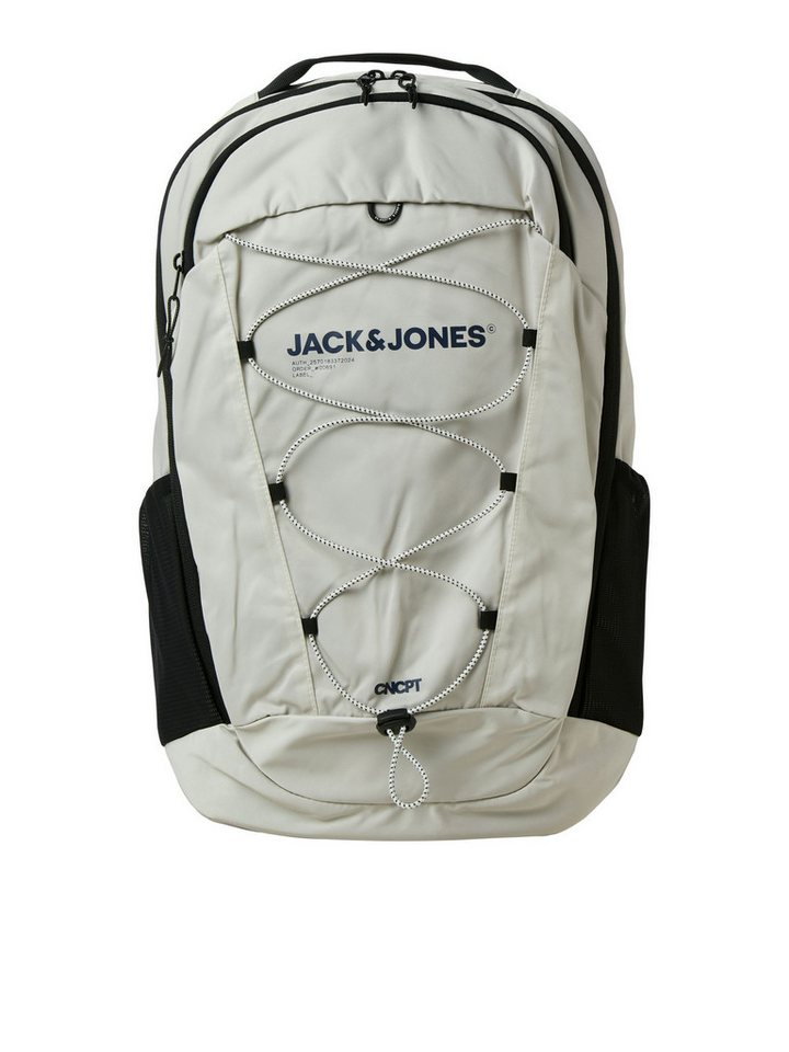 Jack & Jones Rucksack Geräumiges Outdoor-Zubehör mit für Herren (casual), Recyceltes Material nachhaltig Normal Fit Einfarbig