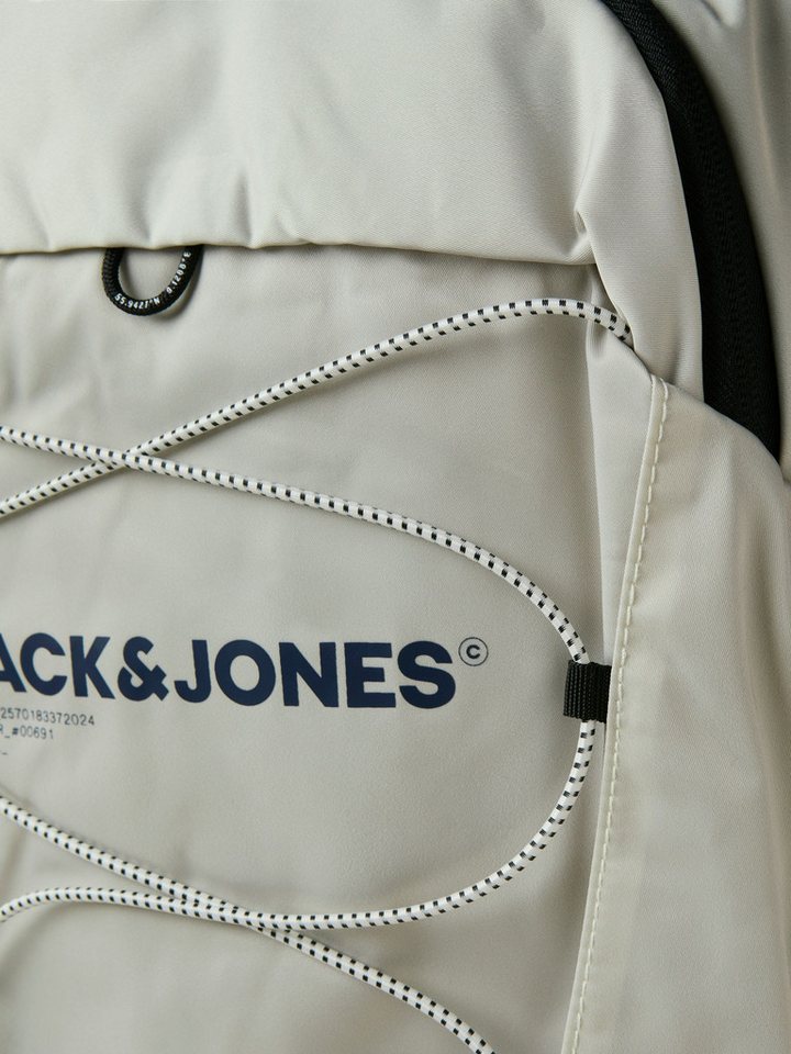 Jack & Jones Rucksack Geräumiges Outdoor-Zubehör mit für Herren (casual), Recyceltes Material nachhaltig Normal Fit Einfarbig Bild 3