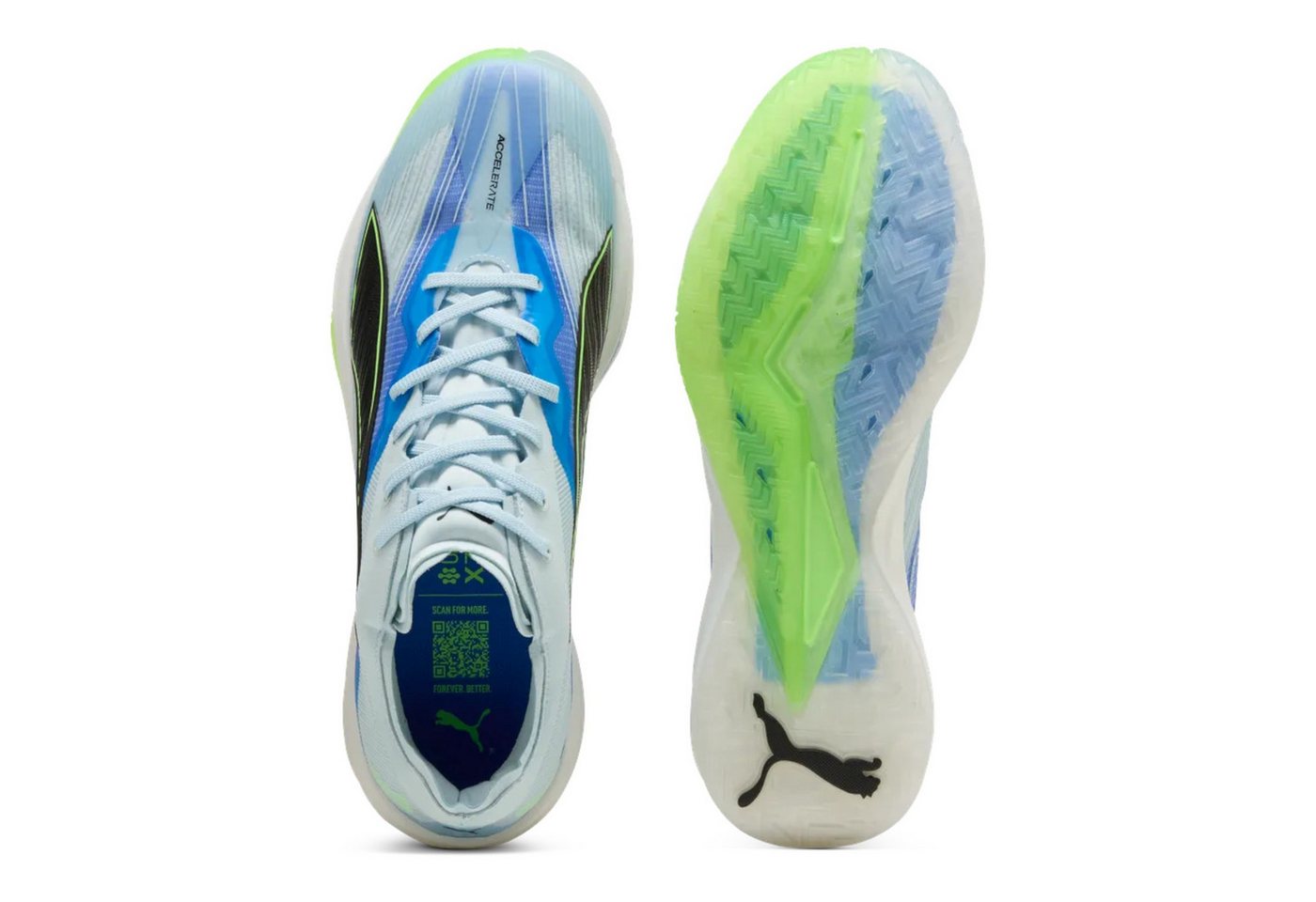 PUMA Hallen-Indoorschuhe Accelerate NITRO SQD 5 2026 blau Herren Badmintonschuh Bild 2