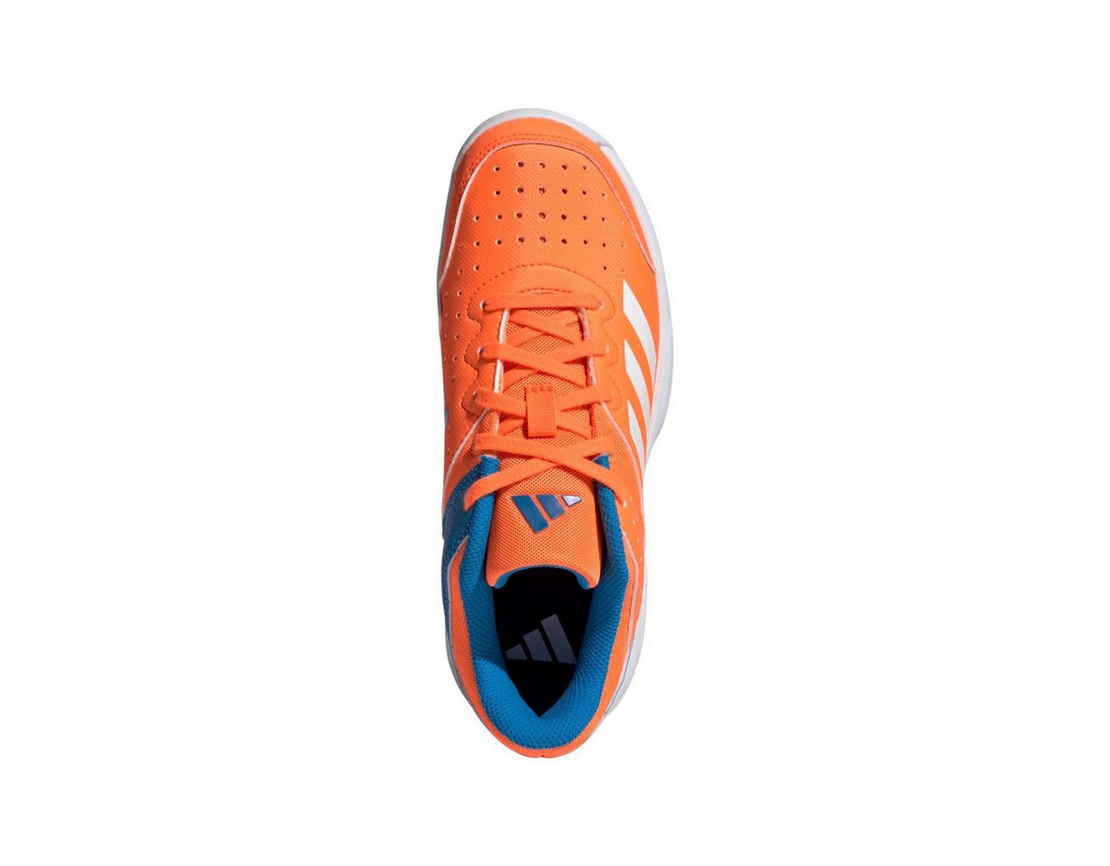 adidas Performance Hallen-Indoorschuhe Court Stabil 2025 orange/blau Kinder Badmintonschuh