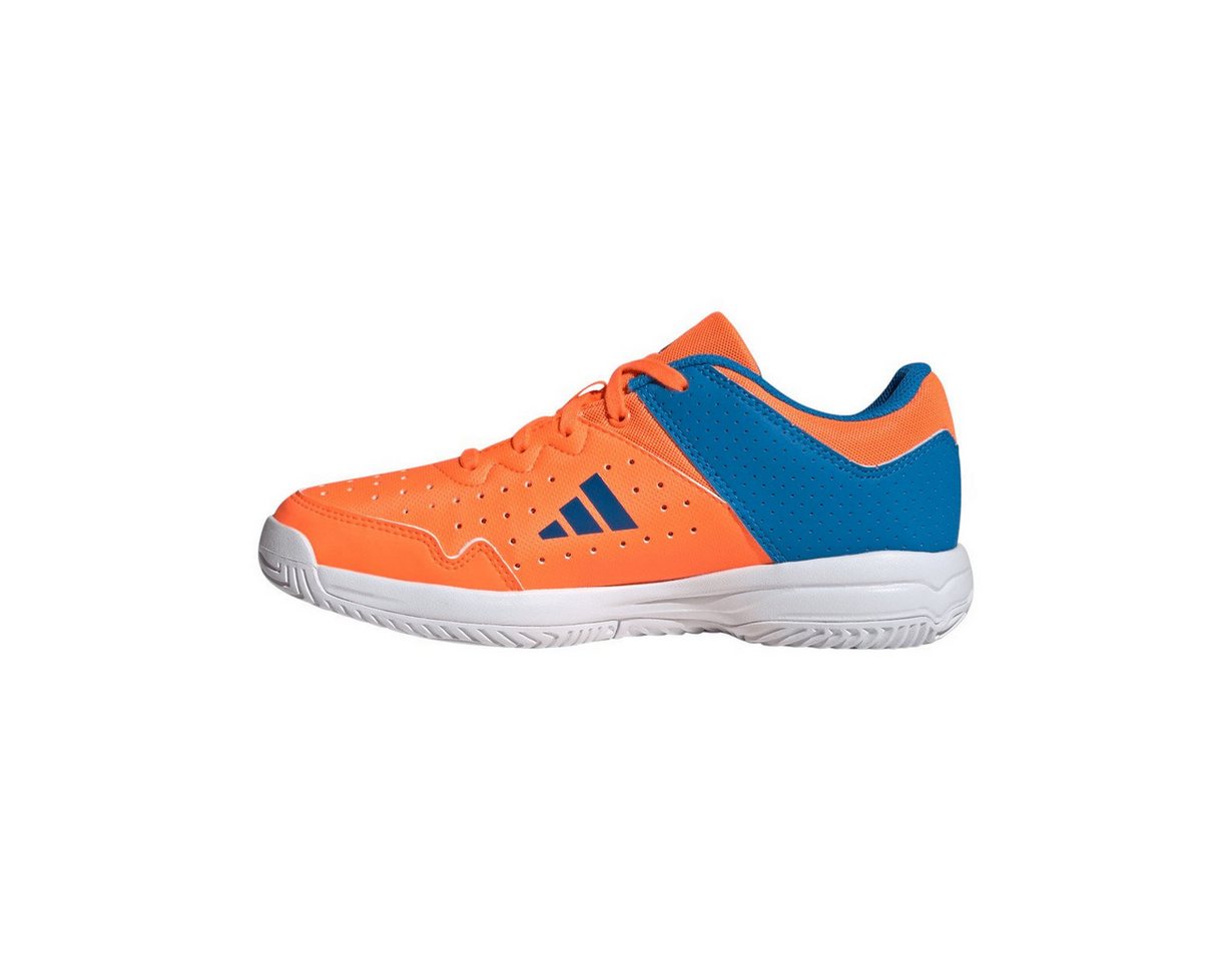 adidas Performance Hallen-Indoorschuhe Court Stabil 2025 orange/blau Kinder Badmintonschuh Bild 3