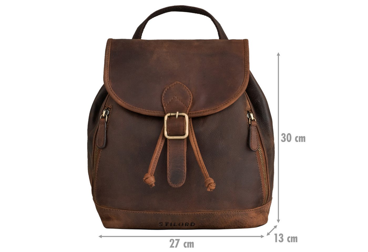 STILORD Cityrucksack "Allison" Rucksack Damen Modern Leder Bild 3